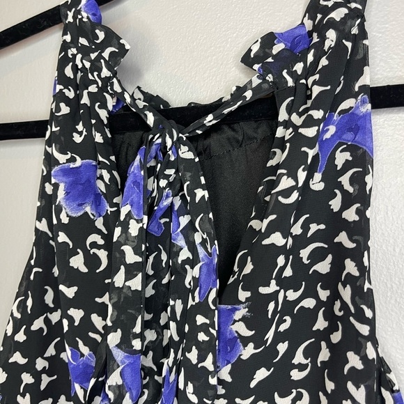 BCBGeneration Women's Relaxed Halter Neck Tie Chiffon Mini Dress New Small - Picture 4 of 12